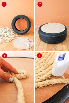 how to make a rope boat from an old tire and some other things you can do with it