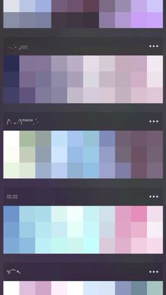 the color palettes are all different colors and sizes, but there is no image to describe