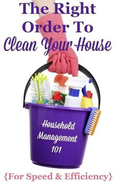 the right order to clean your house