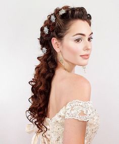 Jackie Wyers, Iron Curls, Christine Daae, Hair Dress, Emmy Rossum, Styling Iron, Hairdos For Curly Hair, Wedding Hair Inspiration