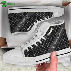 Click link to buy it: . ✔ Fast shipping. ✔ Limited design. Louis vuitton black monogram high top canvas shoes sneakers hot best lv for men women hot 2023 High Top Canvas Shoes Please check the measurement chart carefully before you buy the item. PRODUC INFORMATION: Type: Lightweight city running shoes. Vamp: Canvas. Weight: 620g (A pair). Color: Custom City Running, Black High Top Shoes, Gucci Nike, Comfort Gifts, Products Ideas, White High Tops, Louis Vuitton Black, Shoes Canvas, Browning Logo