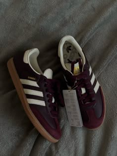 Red shoes, red sneakers, burgundy, maroon Dr Shoes, Skandinavian Fashion, Adidas Samba Og, Black Jeans Women, Fancy Shoes