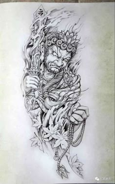 Tato 3d, Realistic Fake Tattoos, Guan Yu, Arm Temporary Tattoos, Temporary Tattoo Sleeves, Samurai Artwork, Geniale Tattoos