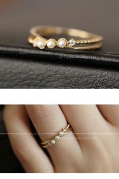 Beautiful 18k solid gold ring made with three mini freshwater pearls. Criss cross ring with high quality 5A cubic zirconia diamonds. #pearlring #goldring #18carat | June Birthstone Ring | zirconia diamonds | beautiful jewelry | Criss Cross Ring, June Birthstone Ring, Pearl And Diamond Ring, Everyday Ring, Gold Ring Designs, Diamonds Ring, Everyday Rings, Cross Ring, June Birthstone