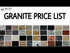 granite price list with the words granite price list