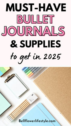 Must have bullet journals and supplied to get in 2025 Best Bullet Journal Notebooks, Bullet Journal Tracking, Gift Guide 2022, Journaling For Beginners, Stop Being Lazy, Colorful Notebooks