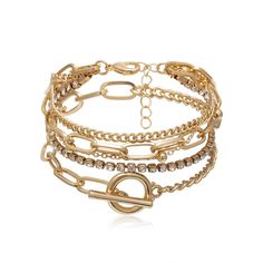 PRICES MAY VARY. 【Gold Bracelets for Women】Boho Stackable Bracelet Set,have crystal, dainy link chain and gold bangle, Layered Bracelet are extremely on trend right now within all fashion circles，You can find many exquisite Bracelet in our shop 【High Quality Material】our women's gold bracelets set ia made of copper plated 14k gold,not easy to fade, Please try not to let accessory near with water, alkali liquor and other caustic liquids. Keep the gold bracelets in the dry and seal place for maint Casual Outfit Spring, Diamante Bracelet, Best Appetizer, Best Appetizer Recipes, Gold Bracelet Set, Free People Jewelry, Versatile Jewelry, Toggle Bracelet, Gold Bracelet For Women