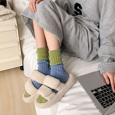 Material: Cotton, Polyester Casual Warm Comfortable Socks, Casual Warm Socks, Casual Comfortable Warm Socks, Casual Cozy Fit Socks For Loungewear, Warm Casual Socks With Cozy Fit, Soft Casual Socks For Fall, Gray Casual Socks For Spring, Warm Comfortable Casual Socks, Warm Casual Socks For Loungewear