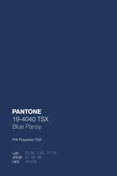 pantone's blue fantasy logo on a dark background