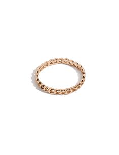 Open Link Ring in Yellow, Rose or White Gold Classic Gold Chain Ring With Round Band, Classic Round Stackable Chain Ring, Classic Stackable Round Chain Ring, 14k Yellow Gold Stackable Chain Ring, Stackable 14k Yellow Gold Chain Ring, Adjustable Yellow Gold Chain Ring, Gold Tarnish-resistant Chain Ring, Tarnish-resistant Gold Chain Ring, 14k Gold Tarnish Resistant Chain Ring For Promise