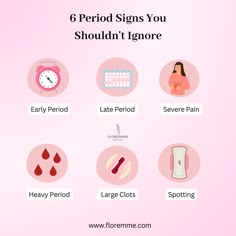 Your period is a vital part of your health. While some variations are normal, these 6 signs might be your cycle whispering (or shouting!) that something's up. How To Get Your Period To Start Now, Signs Your Period Is Coming, Period Signs, Periods Tips, Period Self Care, Women Cycle