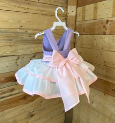 Please note that the skirt on the dress puffs out making the skirt a bit shorter then the measurements. Perfect to any occasion Daisy Duck Outfit, Daisy Duck Costume, Duck Outfit, Duck Baby, Baby Costume, Hoop Skirt, Sewing Dress, Duck Cloth, Daisy Duck