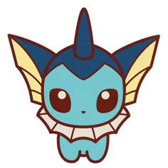 an image of a cartoon character with big eyes and wings on it's head