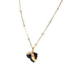 Introducing our elegant Black Glaze Heart Pendant Sterling Silver Plated Gold Chain Necklace, a stunning piece that combines sophistication with a touch of romantic charm. This necklace features a beautifully crafted heart-shaped pendant adorned with a glossy black glaze. Whether you're dressing up for a romantic evening or adding a touch of sophistication to your everyday attire, it is the perfect choice. It also makes a thoughtful gift for someone special, symbolizing love and affection. Each Necklace B, Heart Pendent, September Birthstone Jewelry, Black Glaze, August Birthstone Jewelry, July Birthstone Jewelry, Love And Affection, Romantic Evening, Gifts For New Mums