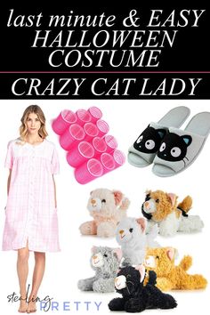 If you're looking for a super funny, super easy and super comfortable Halloween costume, this Crazy Cat Lady is for you! All pieces are Amazon Prime and so cute! Follow for more Halloween costume ideas! Halloween Playlist