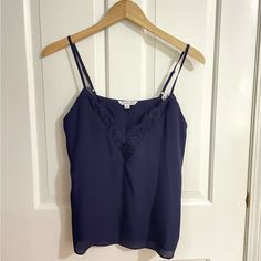 Ophelia Rose Lace Camisole Tank Top In Navy Blue Size S Color Navy Blue New Worn Brand New!! No Stains, Pilling, Or Holes Price Is Negotiable!! All Offers Welcome Blue Sleeveless Tops With Adjustable Straps, Blue Camisole With Spaghetti Straps, Blue Spaghetti Strap Tank Top With Lace Trim, Blue Tank Camisole With Adjustable Straps, Blue Camisole With Delicate Straps For Spring, Blue Camisole With Lace Trim And Spaghetti Straps, Elegant Blue Camisole Tank Top, Blue Lace Trim Camisole With Spaghetti Straps, Elegant Blue Tank Camisole