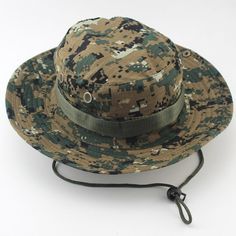 Fisherman Fashion, Camo Bucket Hat, Jungle Hat, Digital Camouflage, Fishing Cap, Boonie Hat, Hiking Men, Fly Fishing Gear, Hunting Hat