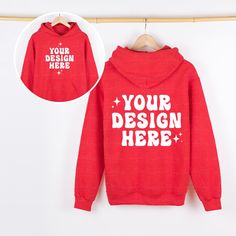 Front and Back Gildan 18500 Red Mockup Red Hoodie Mockup G185 Hooded Sweatshirt Mockup Hanging Hanger Mock Up Simple Neutral Minimalist ⇢ You will receive two high resolution JPGs featuring the front and back side (split view) of the Gildan 18500 hoodie. Click the following link to find all images in the same collection! Or search "GH6" in our shop's search bar. ► https://www.etsy.com/shop/natureOneMockups?search_query=GH6 ###### INSTANT DOWNLOAD - no physical item will be delivered ###### Looki Red Cotton Hoodie With Kangaroo Pocket, Red Cotton Hoodie With Adjustable Hood, University Red Cotton Hoodie, Red Cotton Hoodie With Letter Print, Red Hoodie With Kangaroo Pocket And Crew Neck, Red Hoodie With Kangaroo Pocket, Red Crew Neck Hoodie With Kangaroo Pocket, Red Cotton Sweatshirt With Adjustable Hood, Red Fleece Hoodie With Letter Print