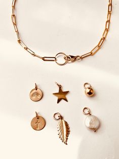 Mix and Match!Collect your favorite charms and wear a different necklace every day!We make those pieces you don't ever want to take off!You can wear it from the gym to the shower and even to sleep! * We recommend cleaning your pieces once a week to keep them in great shape. When you add this piece to your cart, the form will prompt you to leave the following details.Examples:Disc - Initial or symbol for your disc.( Symbols: Northstar, cross, moon, paw, &, heart, bird, bear, Infinity, and arrow. Match Design, Paw Heart, North Star, Mix N Match, A Necklace, To Sleep, Design Your Own, The Gym, Charm Necklace