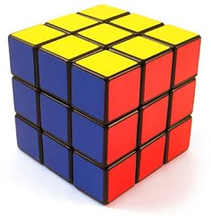 a rubik cube is shown on a white background