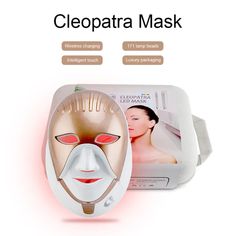 Introducing the PDT Led Mask Photodynamic 8 color Facial Cleopatra LED Mask 630nm red light Smart Touch Face Neck Care Machine. This stylish and attractive e-commerce store product is the perfect addition to your beauty routine. This product is certified CE and is made of high-quality plastic. It features 8 colors and 630nm red light, making it perfect for facial and neck care. The Smart Touch feature makes it easy to use and customize your beauty routine. Experience the beauty of the PDT Led Ma Face Massager, Led Mask, Mascara Facial, Beauty Devices, Health Skin Care, Luxury Packaging, Light Therapy, Skin Care Tools, Red Light