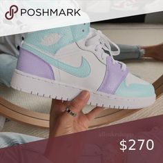 Nike air jordan 1 mid custom New with box. / Price is firm/ Hand painted with angelus paint. these are youth sizes converted to women's sizes PLEASE select your normal size in women's. sz 4y / womens size 5.5 sz 4.5y/ womens 6 sz 5Y / women's 6.5 sz 5.5Y/ women's 7 sz 6Y / womens 7.5 sz 6.5 / womens 8 sz 7Y / women's 8.5 Sz men’s 7.5/ women’s 9 Sz men’s 8/ women’s sizr 9.5 Sz men’s 8.5 / women’s size 10 these will be shipped out up to 7 days Jordan Shoes Sneakers Custom Shoes Diy, Trendy Shoes Sneakers, Nike Shoes Girls, Jordan Shoes Girls, Preppy Shoes, Custom Nike Shoes, All Nike Shoes, Nike Shoes Jordans, Nike Air Shoes