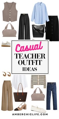 teacher outfit ideas Trendy Teacher Outfits, Cool Teacher Outfits, Simple Teacher Outfits, Elementary School Teacher Outfits, School Teacher Outfit, Casual Teacher Outfits, Casual Teacher Outfit, Teacher Outfit Ideas, Young Teacher Outfits