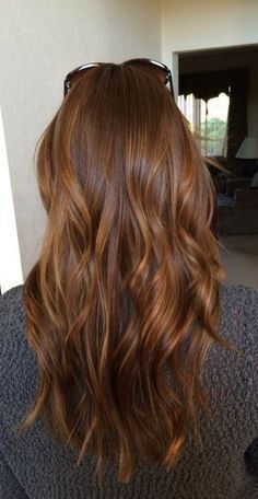 Balayage On Copper Hair, Cowboy Copper Brunette, Brunette Turned Redhead, Natural Haircolour Dye, Kristen Ess Hair Gloss Copper Penny, Cookie Butter Hair, Red Babylights On Brown Hair, Golden Brown Copper Hair, Brown Auburn Hair Color Balayage