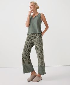 Women's Sleeping Vines Staycation Sleep Pant S. Super soft organic women's Staycation Sleep Pant from Wear PACT. Fair Trade Factory. GOTS Certified Organic Cotton Sleep Pants, Sleep Set, Sleepwear & Loungewear, Personal Marketing, The Coffee, Fair Trade, Vines, That Look, Lounge Wear