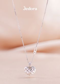 White gold heart shaped necklace with diamonds propped with a pink background Gold Diamond Necklace, Live Your Life, To Miss, A Heart, Heart Necklace, In Style, Gold Diamond, Diamond Necklace, Diamonds