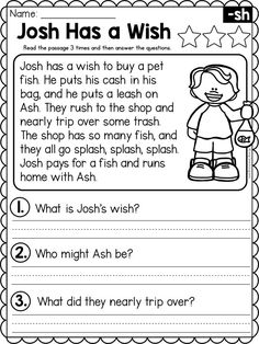 a worksheet for reading and writing about the story of joseph has a wish