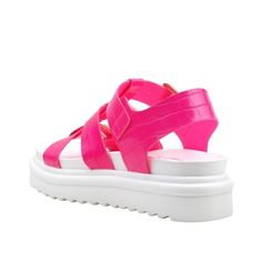 Vegan leather upper with man made sole Ankle buckle closure Platform measures approx. 1.5" H Imported Glossier Foundation, Most Comfortable Shoes, Boost Your Confidence, Mary Jane Sneaker, Natural Leather, Shoe Box, Feel Confident, Comfortable Shoes, Leather Sandals