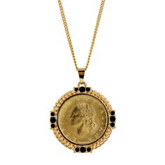 PRICES MAY VARY. ELEGANT & STYLISH LIRE COIN PENDANT - Our Necklace is made of jeweler’s steel and brass metals layered in 24 KT gold and a genuine Italian 20 Lira Coin. Features the face of Miss Italy facing left with wheat sprigs in her hair. It measures 1 1/4" x 1 1/16" x 1/8" and weighs only 2 oz. It has a 1 Year Manufacturer Warranty and comes with a Certificate of Authenticity. HIGH QUALITY & DESIGN - Our Italian Lire Pendant is made of durable jeweler’s metal and is layered in 24 KT gold. Italian Necklace, Coin Pendant Necklace, Gold Coin, 24kt Gold, Coin Jewelry, White Jewelry, Jewelry Online Shopping, Coin Necklace, Cord Necklace