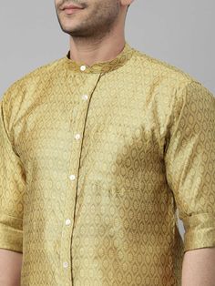 VASTRAMAY Men's Yellow Shirt And Mundu Set Experience traditional elegance with the VASTRAMAY Men's Yellow Shirt And Mundu Set. Perfect for cultural occasions or casual wear, this set combines comfort with classic style. Features Elegant yellow shirt with matching mundu Comfortable and breathable fabric Perfect for festive and traditional occasions Specifications Color: Yellow Sizes Available: S, M, L, XL Material: Cotton blend Material & Care Material: Cotton blend. Care Instructions: Machine w Festive Semi-formal Long Sleeve Shirt, Traditional Semi-formal Sets For Transitional Season, Classic Long Sleeve Festive Traditional Wear, Classic Gold Sets For Festive Season, Classic Gold Festive Sets, Classic Gold Festive Set, Semi-formal Traditional Wear With Long Sleeves For Festivals, Festive Traditional Wear For Semi-formal Occasions, Semi-formal Traditional Wear For Festivals