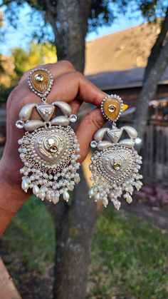 Around 3 inches Brass made Top is polished or coated with pure silver Note if u are in Instagram please visit website for more pics Silver Polish, Jhumka Earrings, Visit Website, Pure Silver, Diamond Earrings, 925 Silver, Brass, Pure Products, Silver