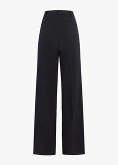 The Low Favorite Pant is our best-selling mid-rise trouser (formerly The Agnes Pant), cast in a structured Italian suiting fabric. With a fluid wide-leg silhouette and front pleats, these classic black pants are a true wardrobe essential.63% Polyester, 32% Rayon, 5% SpandexCare Instructions:Machine wash cold gentle cycleLine dryDry CleanGaby is 5'9" wearing size 2Rise: 11 1/4"Leg Opening: 21"Inseam: 34" Video: Misia is 5' 10" wearing a size 14 Lauren is 5’10” a size 6 Chic Black Wide Leg Pants With Pressed Crease, Formal Wide-leg Pants With Structured Boning, Chic Wide Leg Pants With Pressed Crease For Evening, Black Wide Leg Pants With Straight Hem For Office, Evening Pants With Pressed Crease Wide Leg, Wide Leg Pants With Pressed Crease For Evening, Chic Formal Wide Leg Pants With Structured Boning, Chic Evening Bottoms With Straight Hem, Wide Leg Black Pants With Welt Pockets