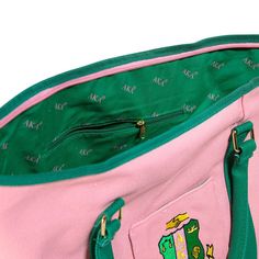 Alpha Kappa Alpha Luggage, Alpha Kappa Alpha Sorority Gifts, Aka Fashion, Alpha Kappa Alpha Clothing, Wine Bag Pattern, Sorority Paraphernalia, Aka Alpha Kappa Alpha, Aka Paraphernalia, Alpha Kappa Alpha Sorority Paraphernalia