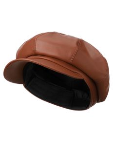 PRICES MAY VARY. Quality Pu Leather Confection: step into style with our baker boy hat, crafted with PU leather; This brown leather hat for women is a sleek addition to any outfit, adding an extra layer of sophistication; In a market inundated with ordinary caps, our leather beret hat stands out as a right option that is both fashionable and durable Elegant Bundle Package: containing a newsboy cap, the package can directly serve as a suitable gift for wife, friends, colleagues, or family members Brown Leather Cap, Baker Hat, Bronze Autumn, Brown Leather Hat, Brown Beret, Vintage Beret, Leather Beret, Delivery Pictures, Cabbie Hat