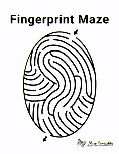 the fingerprint maze is an easy way to learn how to use it for children's art projects