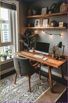 Item specificsCondition Bedroom Office Inspirations, Small Office Space Design Business, Work From Home Office Cozy, Desk On Living Room, Office Nook In Dining Room, Home Office Rustic Modern, Living Room Home Office Ideas, Office Desk Ideas At Home, Study Spare Room Ideas