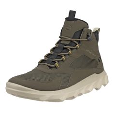 PRICES MAY VARY. GORE-TEX Technology for a breathable, 100% waterproof shoe Reflective ribbon on the pull tab offers increased visibility Metal hook eyelet offers a secure fit and stability with a modern twist on a reliably comfortable walking boot Built on an anatomical last using ECCO FLUIDFORM, a direct injection process that uses fluid materials that follow the natural shape of the foot, for enhanced stability Motocross-inspired PU outsole offers traction and support, with an additional TPU Waterproof Functional High-top Sneakers For Outdoor, Functional Waterproof High-top Sneakers For Outdoor, Slip-resistant Gore-tex High-top Sneakers, Weatherproof Gore-tex High-top Sneakers, Outdoor High-top Synthetic Sneakers With Vibram Sole, Outdoor Synthetic High-top Sneakers With Vibram Sole, Breathable Nylon Waterproof High-top Boots, Functional Synthetic High-top Sneakers For Outdoor, Breathable Gore-tex High-top Waterproof Boots