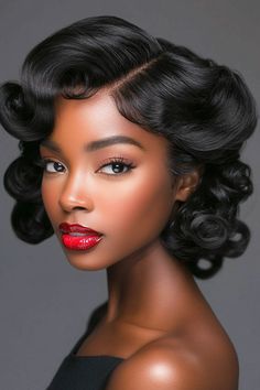 13 French Roll Hairstyles For Black Women - NeedleStar Fall Jewel Tone Wedding, Event Hairstyles, French Roll, Basic French