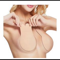 Nwt Stick On Bra For Strapless Looks! Pola Bra, Low Cut Outfit, Bra Tape, Strapless Backless Bra, Silicone Bra, Breast Tape Lift, Invisible Bra, Cut Clothes, Sticky Bra