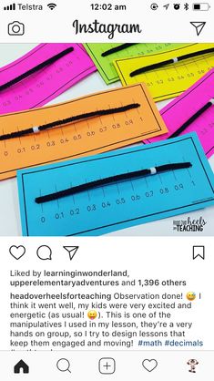 the instagram page on instagram com has been altered to include an image of pencils and rulers