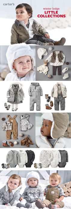 Baby's first looks for winter feature novelty details like faux fur, fair isle and sherpa fleece. Grow Ginger Indoors, Looks For Winter, Winter Lodge, First Looks, Cardigan Set, Winter Photo, Photography Newborn, Baby Time