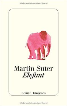 a pink elephant with the words martin suter elephant on it's back side