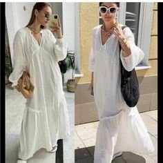 H&M Conscie Collection Kaftan Dress. Size: S -Plunge Maxi -Bloho- Glam Style -Ruffle Datails -Optional Tie At Neck -Long Sleeve H&m V-neck Maxi Dress, H&m V-neck Maxi Dress For Brunch, Bohemian V-neck Boho Dress For Daywear, H&m Bohemian Maxi Dress For Summer, H&m Summer Maxi Dress For Beach, H&m Flowy V-neck Maxi Dress, H&m Flowy Maxi Dress For Daywear, Bohemian Maxi Dress For Daywear, H&m Bohemian V-neck Dress