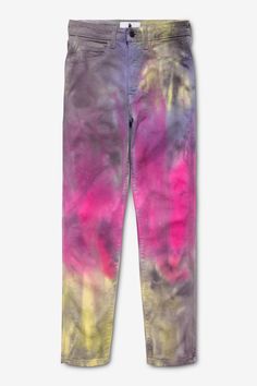 COSMIC DYE VINTAGE CROP – Jordache Dye Placement, Funky Pants, Jordache Jeans, Rainbow Vintage, Tie Dye Fashion, Lit Outfits, Outfits For Fall, Shop Jeans, Acid Wash Denim