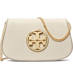 Tory Burch Reva Leather Clutch | Nordstrom Lady Wardrobe, Fashion Lookbook, Leather Clutch, Chain Strap, Tory Burch, Lookbook, Nordstrom, Chain, Wardrobe