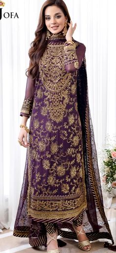 Organza embroidered Pakistani dress salsar kameez made on custom order. Pakistani Salwar, Pakistani Salwar Kameez, Embroidery On Clothes, Pakistani Dress, Durham Nc, Pakistani Dresses, Durham, Salwar Kameez, Blazer Suit